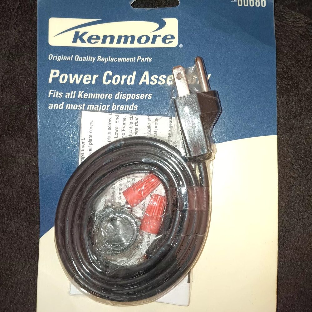 Kenmore Black Power Cord Assembly